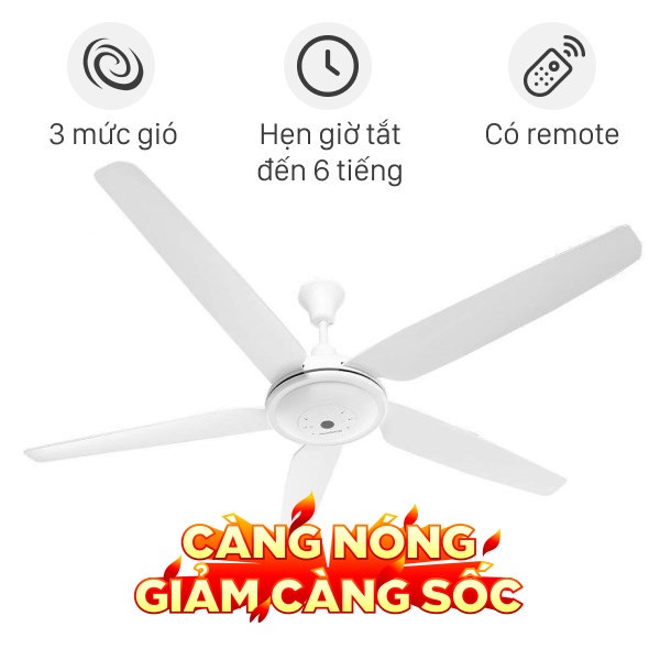 Quạt trần Kangaroo 5 cánh KGSF056051 56W
