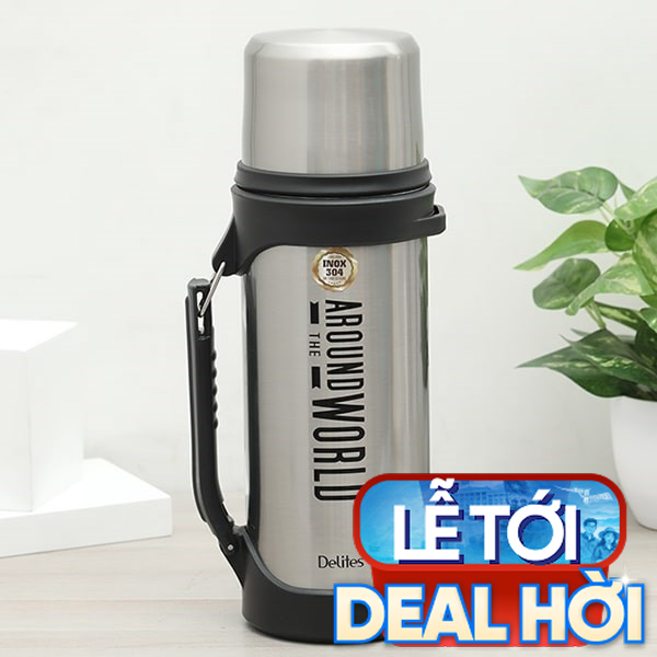 Bình giữ nhiệt nóng lạnh Inox 1500 ml Delites H21