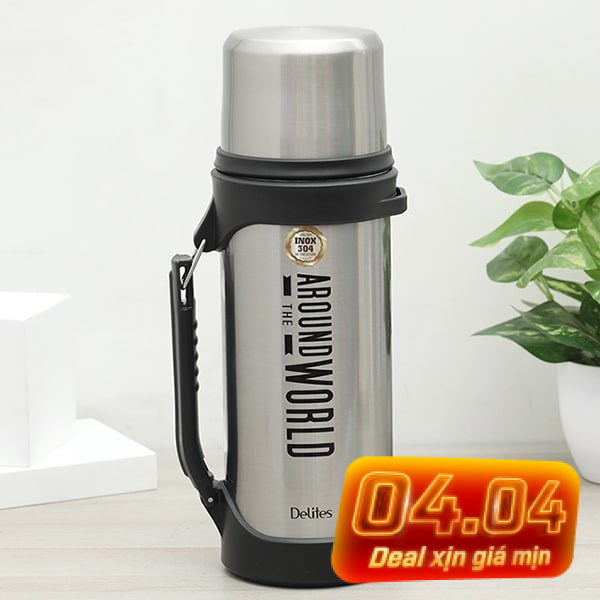 Bình giữ nhiệt inox 1500 ml Delites H21 Bạc