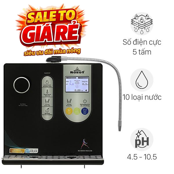 Máy lọc nước điện giải ion kiềm nóng nguội ROBOT IonSmart 510X