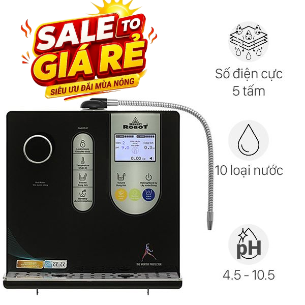 Máy lọc nước điện giải ion kiềm nóng nguội ROBOT IonSmart 510X