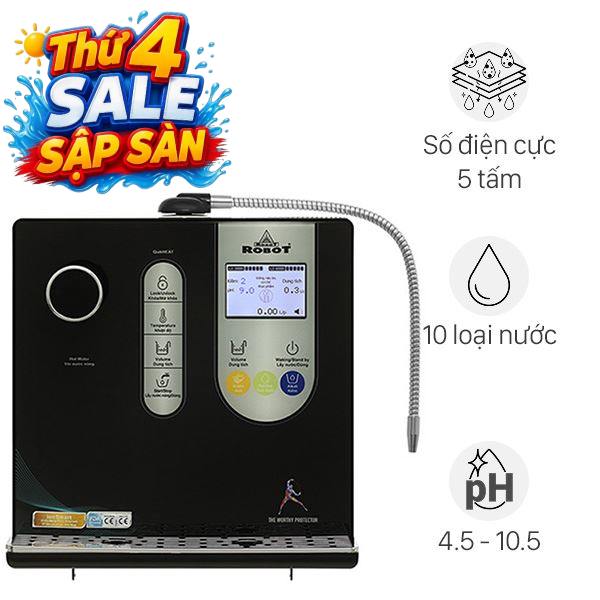 Máy lọc nước điện giải ion kiềm nóng nguội ROBOT IonSmart 510X