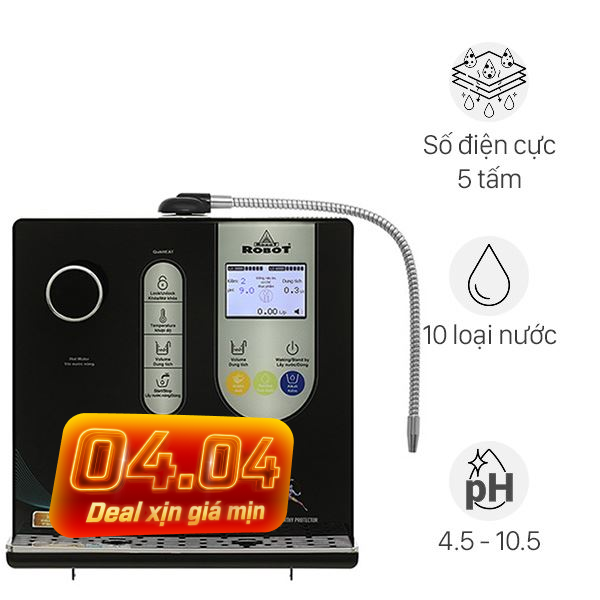 Máy lọc nước điện giải ion kiềm nóng nguội ROBOT IonSmart 510X