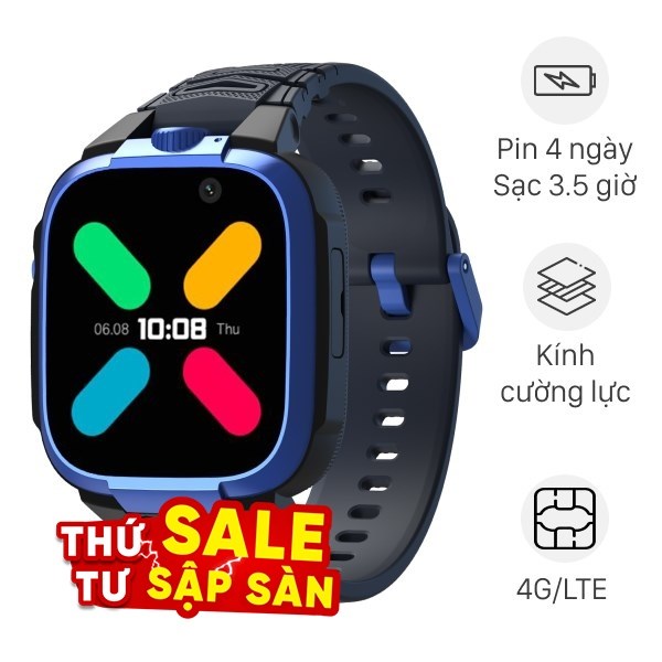 Kidcare S88 43.4mm dây silicone