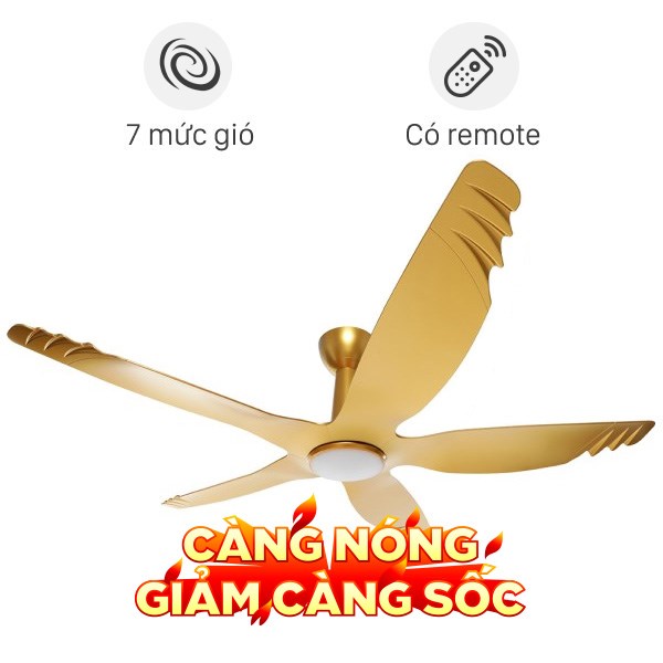 Quạt trần AC 5 cánh DC inverter ACF04D605 50W