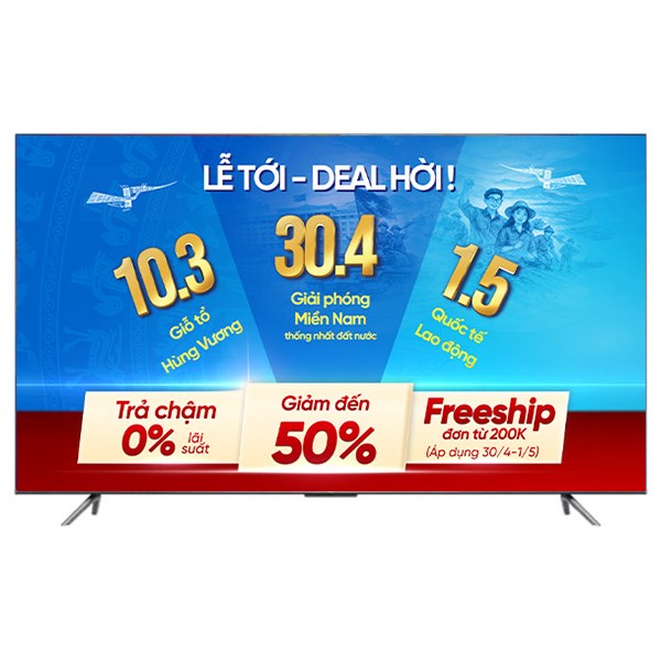 Google Tivi TCL 4K 75 inch 75P737