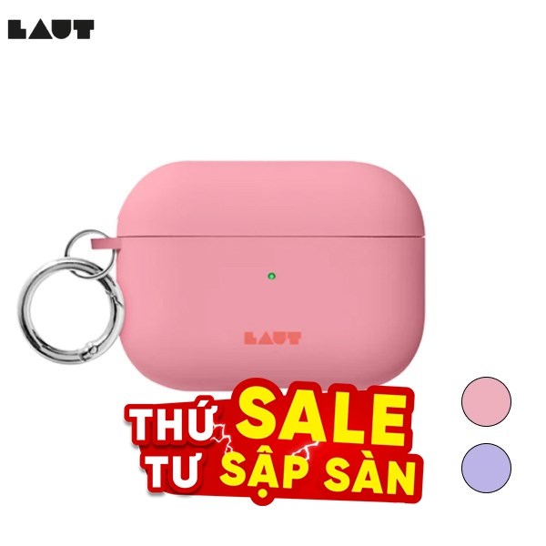 Túi đựng AirPods Pro 2 Nhựa cứng viền dẻo Laut HUEX PASTEL