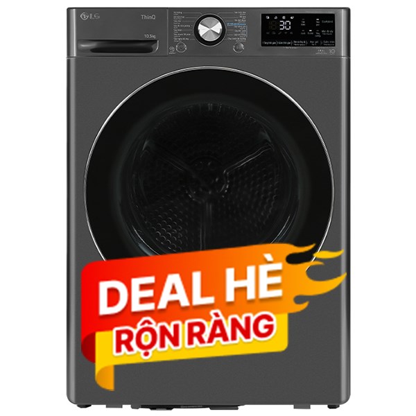 Máy sấy bơm nhiệt LG 10.5 Kg DVHP50B