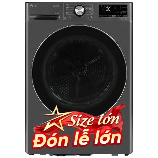 Máy sấy bơm nhiệt LG 10.5 Kg DVHP50B