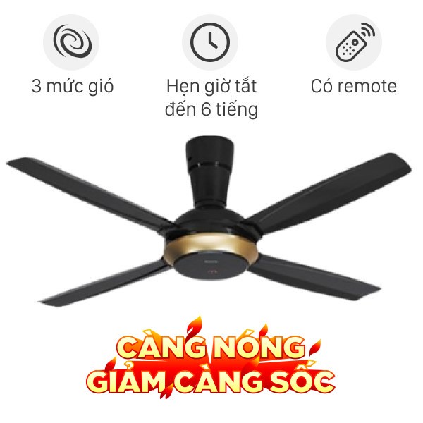 Quạt trần Panasonic 4 cánh F-56XPG 59W