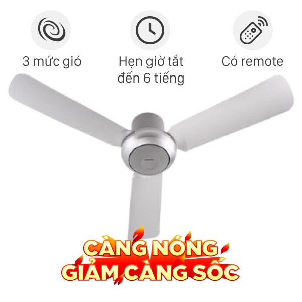 Quạt trần Panasonic 3 cánh F-48CZL 55W