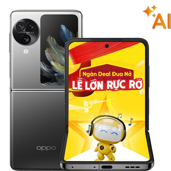 OPPO Find N3 Flip 5G 12GB/256GB Đen/Vàng đồng