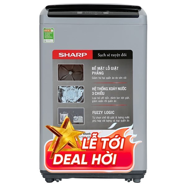 Máy giặt Sharp 7.5 Kg ES-Y75HV-S