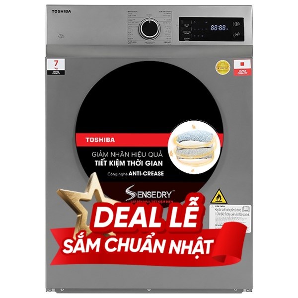 Máy sấy thông hơi Toshiba 7 Kg TD-H80SEV(SK)