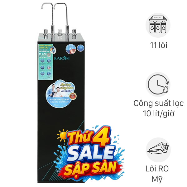 Máy lọc nước RO nóng nguội lạnh Karofi KAD-X58