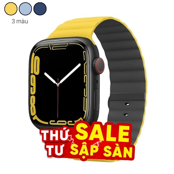 Dây silicone Apple Watch 45/44/42mm UniQ-Revix Reversible Magnetic