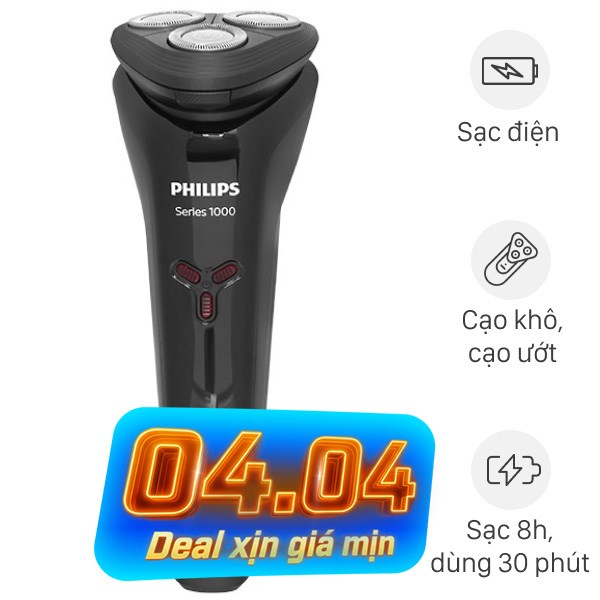 Máy cạo râu khô và ướt Philips S1103/02