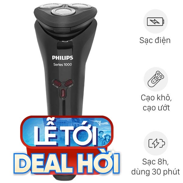 Máy cạo râu khô và ướt Philips S1103/02