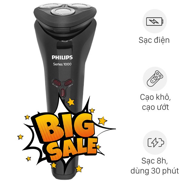 Máy cạo râu khô và ướt Philips S1103/02