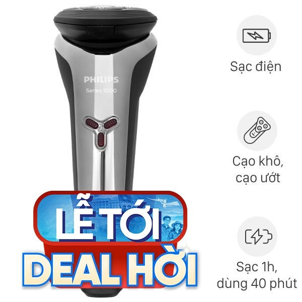 Máy cạo râu khô và ướt Philips S1301/02