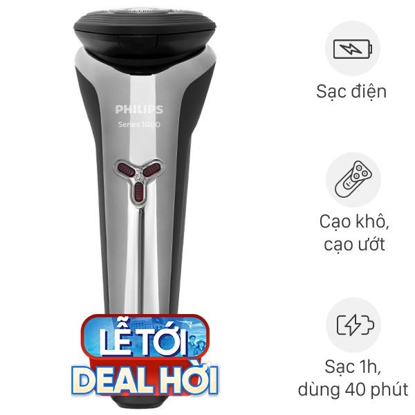Máy cạo râu khô và ướt Philips S1301/02