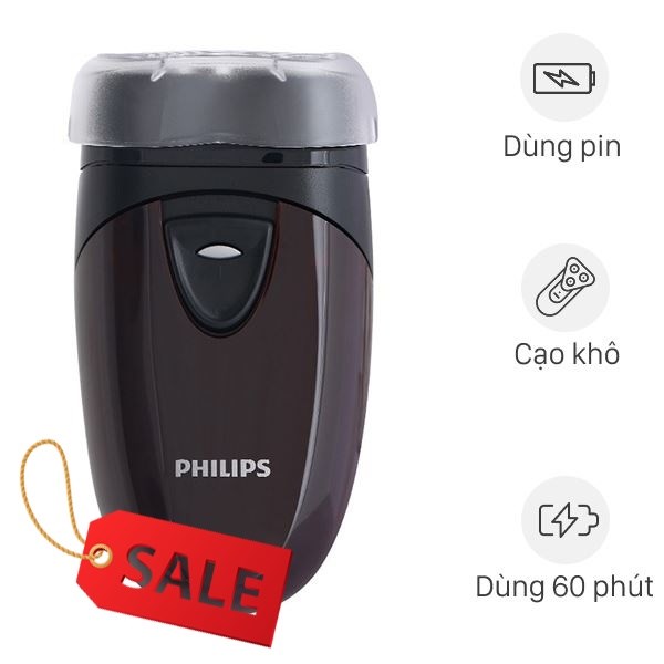 Máy cạo râu khô Philips PQ206 - Màu đen nâu