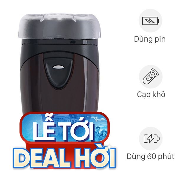Máy cạo râu khô Philips PQ206 - Màu đen nâu