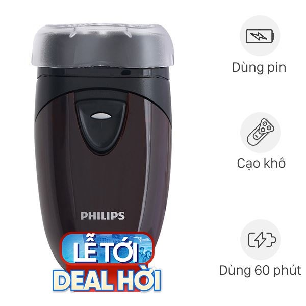 Máy cạo râu khô Philips PQ206 - Màu đen nâu