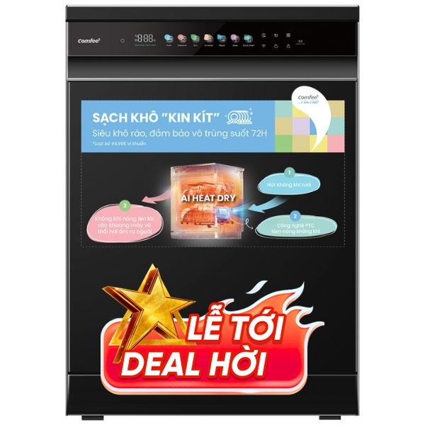 Máy rửa chén độc lập Comfee CDWEF1533GB-WU-VN