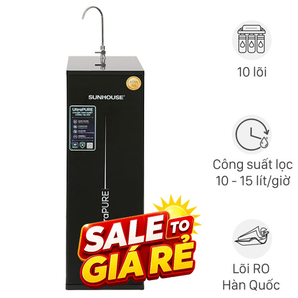 Máy lọc nước RO Hydrogen Sunhouse SHA8810K