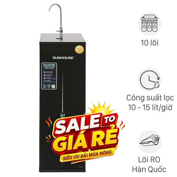 Máy lọc nước RO Hydrogen Sunhouse SHA8810K