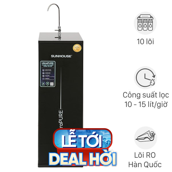 Máy lọc nước RO Hydrogen Sunhouse SHA8810K