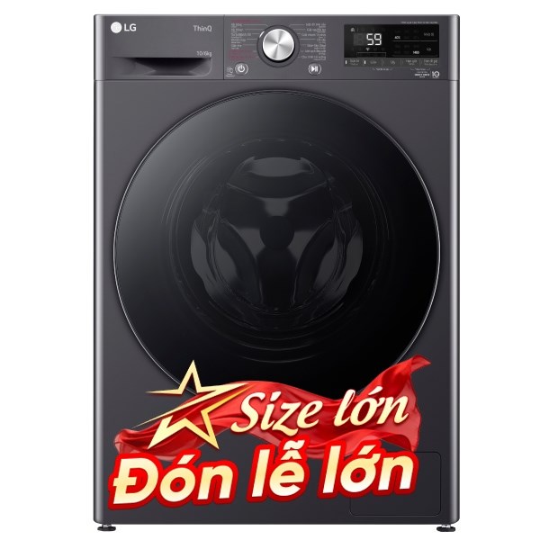 LG Inverter Giặt 10 Kg - Sấy 6 Kg FV1410D4M1