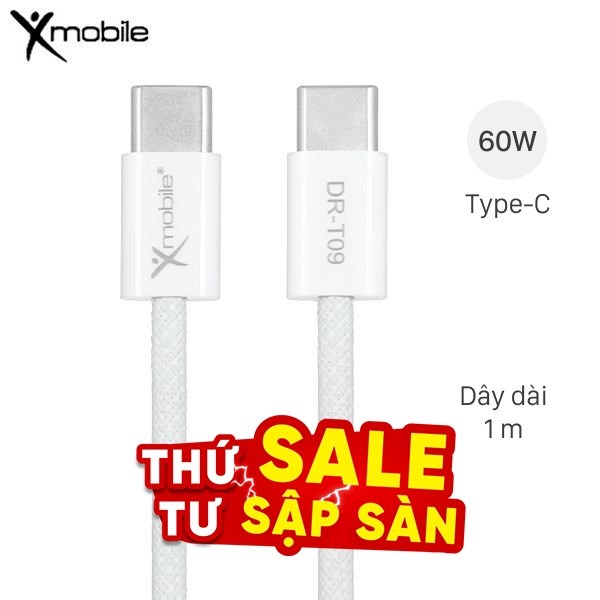 Cáp sạc nhanh và truyền dữ liệu 1m Xmobile DR-T09