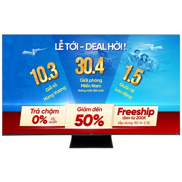 Google Tivi QD-Mini LED TCL AI 4K 55 inch 55C755