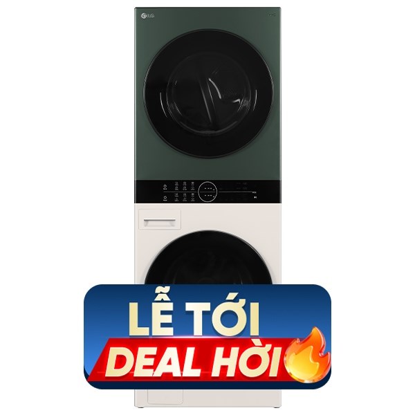 Tháp giặt sấy LG Inverter giặt 25 kg - sấy 17 kg WT2517NHEG