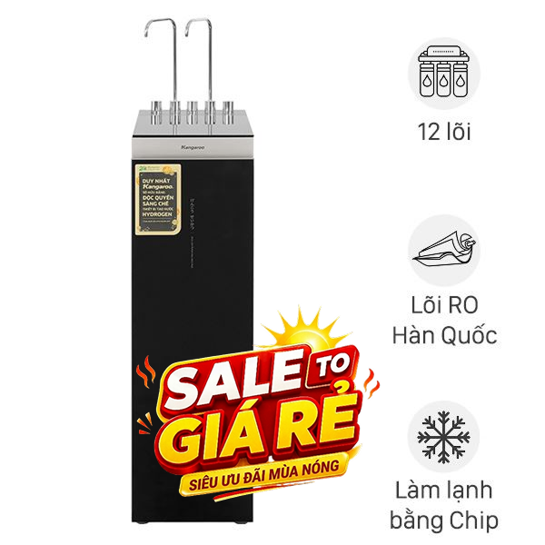 Máy lọc nước RO nóng nguội lạnh Hydrogen Kangaroo KG12A6
