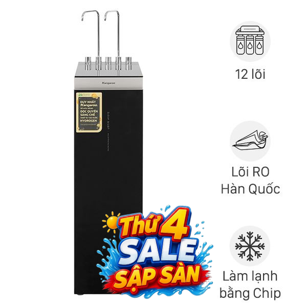 Máy lọc nước RO nóng nguội lạnh Hydrogen Kangaroo KG12A6