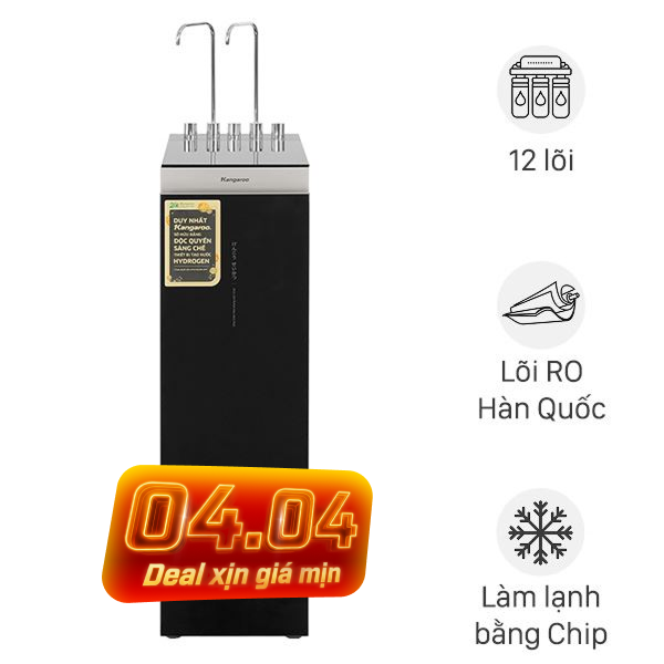 Máy lọc nước RO nóng nguội lạnh Hydrogen Kangaroo Sumire KG12A6 12 lõi