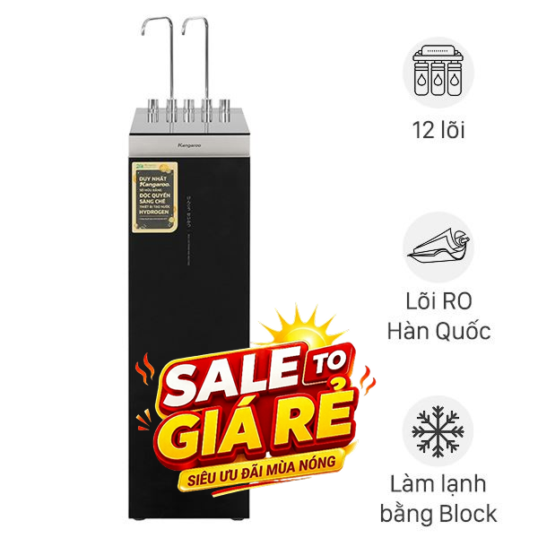 Máy lọc nước RO nóng nguội lạnh Hydrogen Kangaroo KG12A8