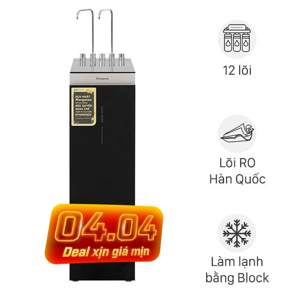 Máy lọc nước RO nóng nguội lạnh Hydrogen Kangaroo KG12A8