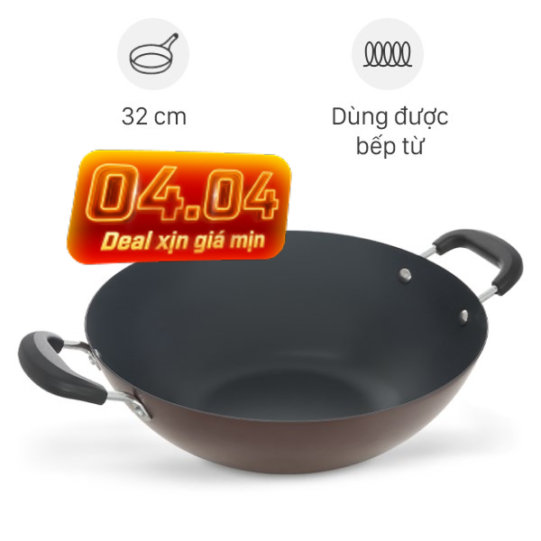 Chảo thép sâu chống dính Green Cook GCW03-32IH