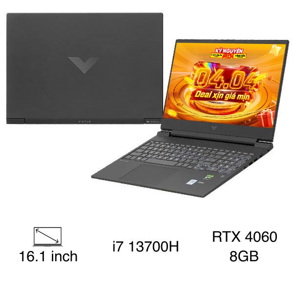 Laptop HP Gaming VICTUS 16 r0127TX - 8C5N2PA (i7 13700H, 16GB, 512GB, RTX 4060 8GB, Full HD 144Hz, Win11)