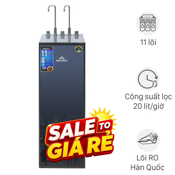 Máy lọc nước RO nóng nguội lạnh Hydrogen Hòa Phát HPN666