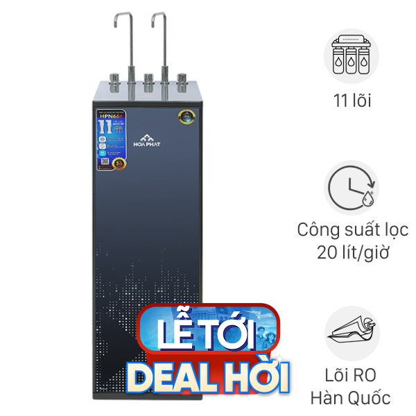 Máy lọc nước RO nóng nguội lạnh Hydrogen Hòa Phát HPN666