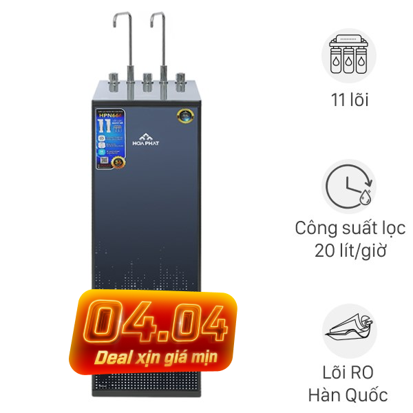 Máy lọc nước RO nóng nguội lạnh Hydrogen Hòa Phát HPN666