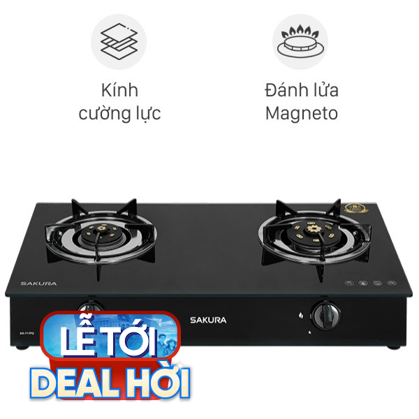 Bếp ga đôi Sakura SA-717PG