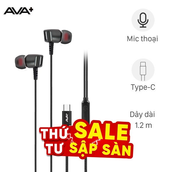 Tai nghe Dây Type C AVA+ LiveBass S870