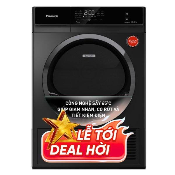Máy sấy bơm nhiệt Panasonic 9.5 kg NH-EH95JD1BV