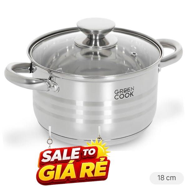 Nồi inox 5 đáy Green Cook GCS243-18IH